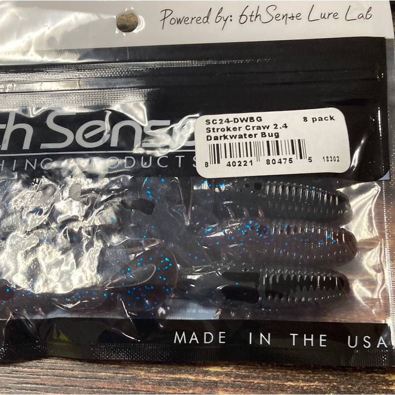 6th Sense Stroker Craw 2.4 Darkwater Bug