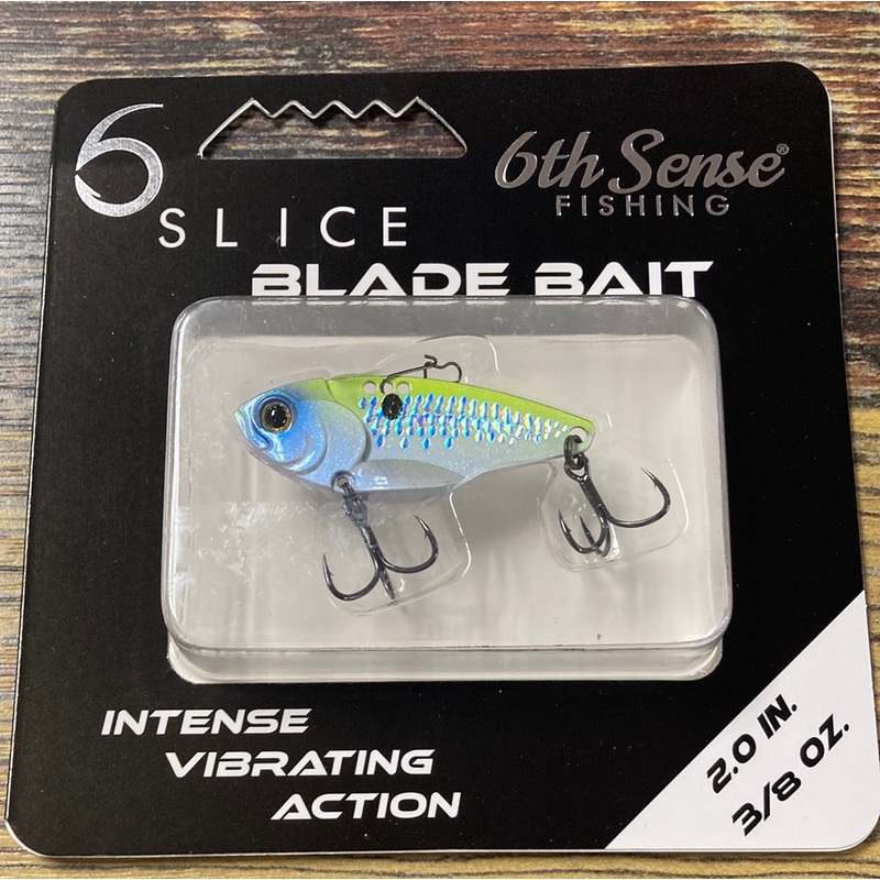6th Sense Slice Blade Bait 3/8 oz. 2.0″ Electric Shad