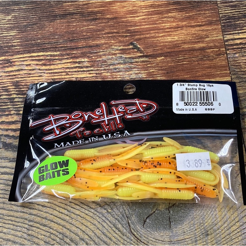 Bone Head Glow Stump Bug 1-3/4″ Bonfire Glow