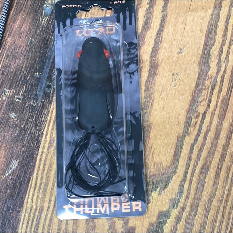 Toad Thumper Popping Frog. Black