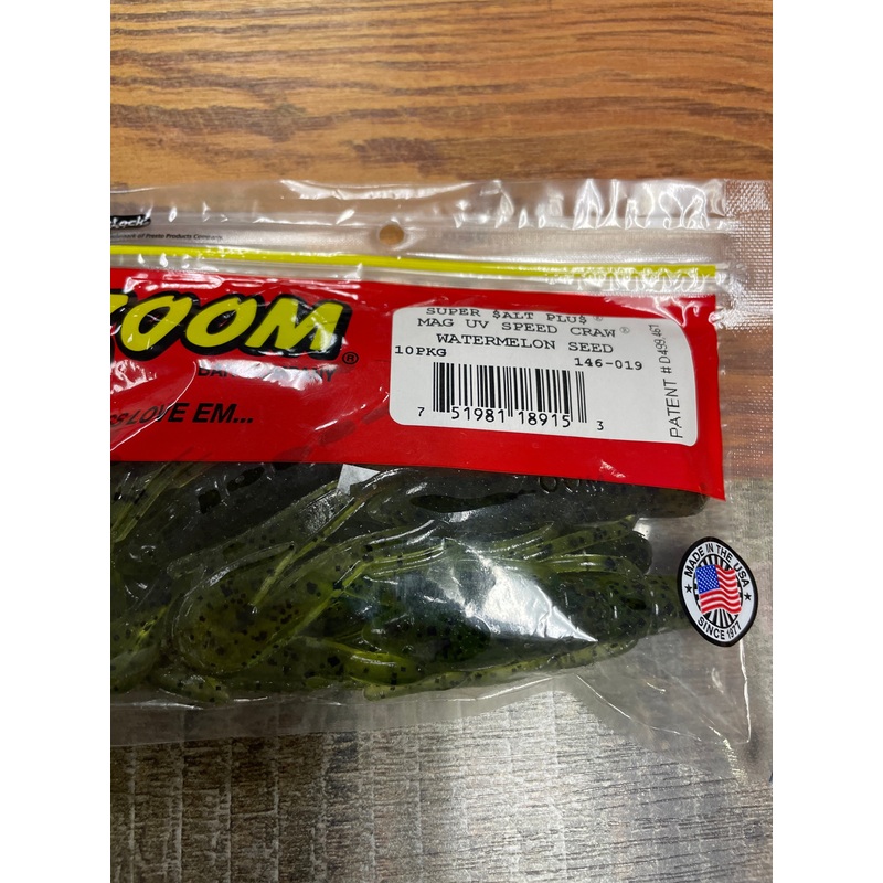 Zoom U-V Mag Speed Craw – Watermelon Seed