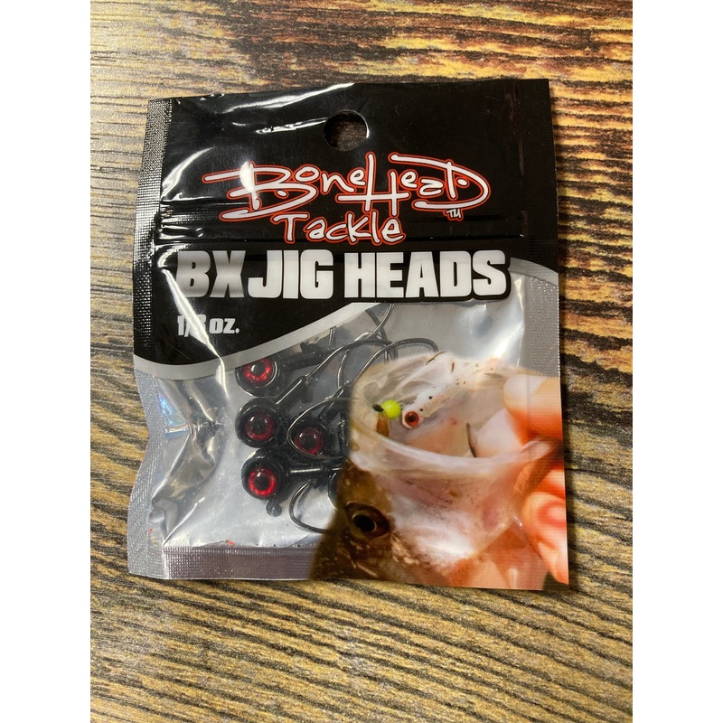 Bone Head BX Jig Heads 1/8 oz. Black