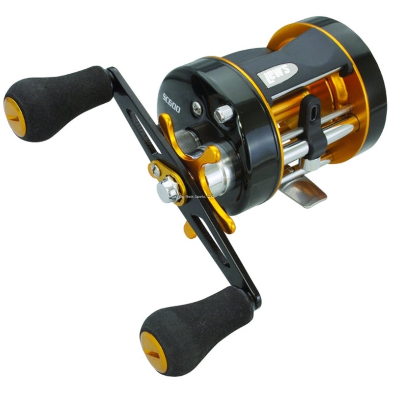 Lew’s SC600 Speed Cast Round Baitcast Reel, RH, 6 Brg., 5.3:1, 200/16#, 160/20#