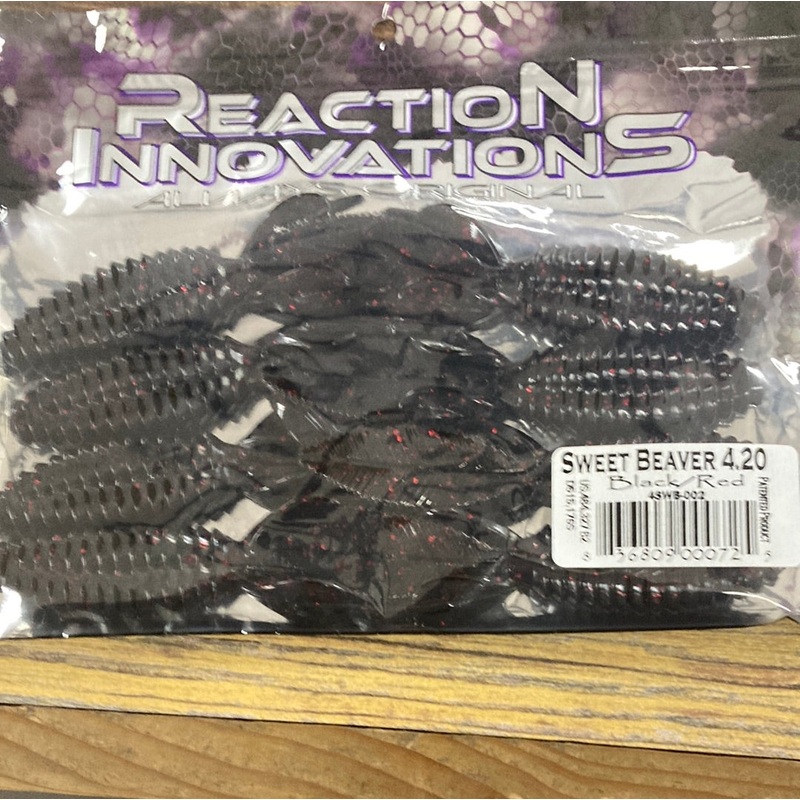 Reaction Innovations Sweet Beaver 4.20 – Black/ Red