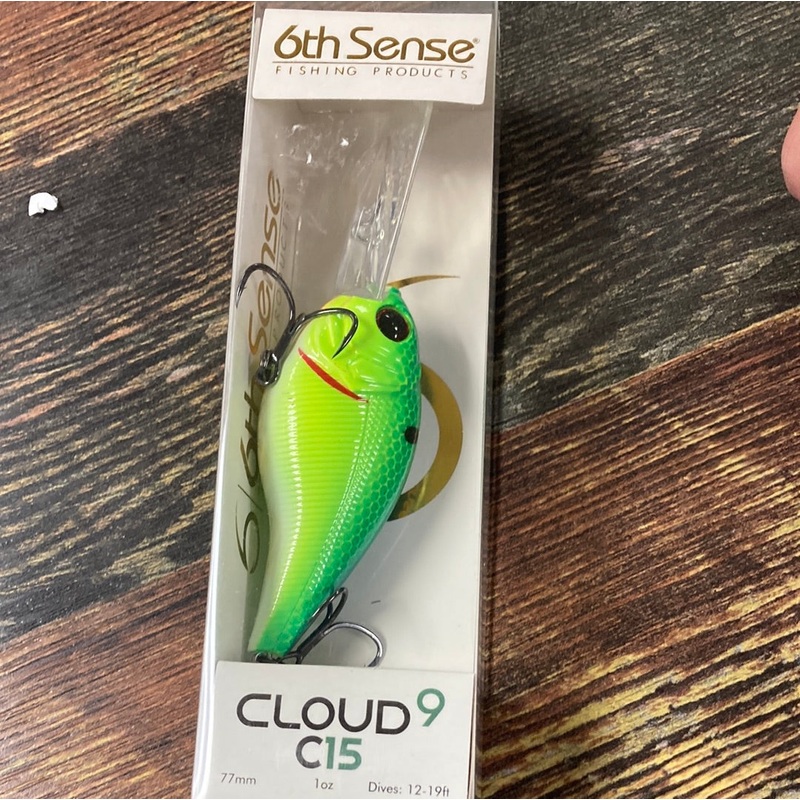 6th Sense Cloud 9 C15 – 1 oz. Blue Treuse Shad