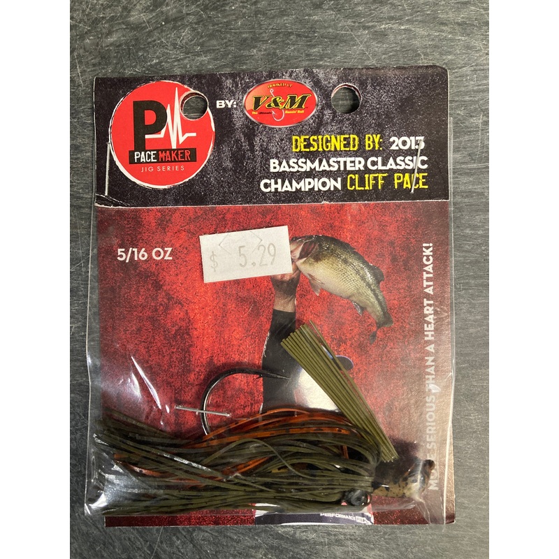 V&M Pacemaker Skip Jig. 5/16 oz. Crawdad