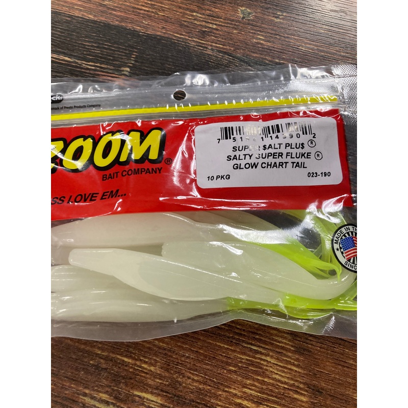 Zoom Super Fluke – Glow Chartreuse Glow