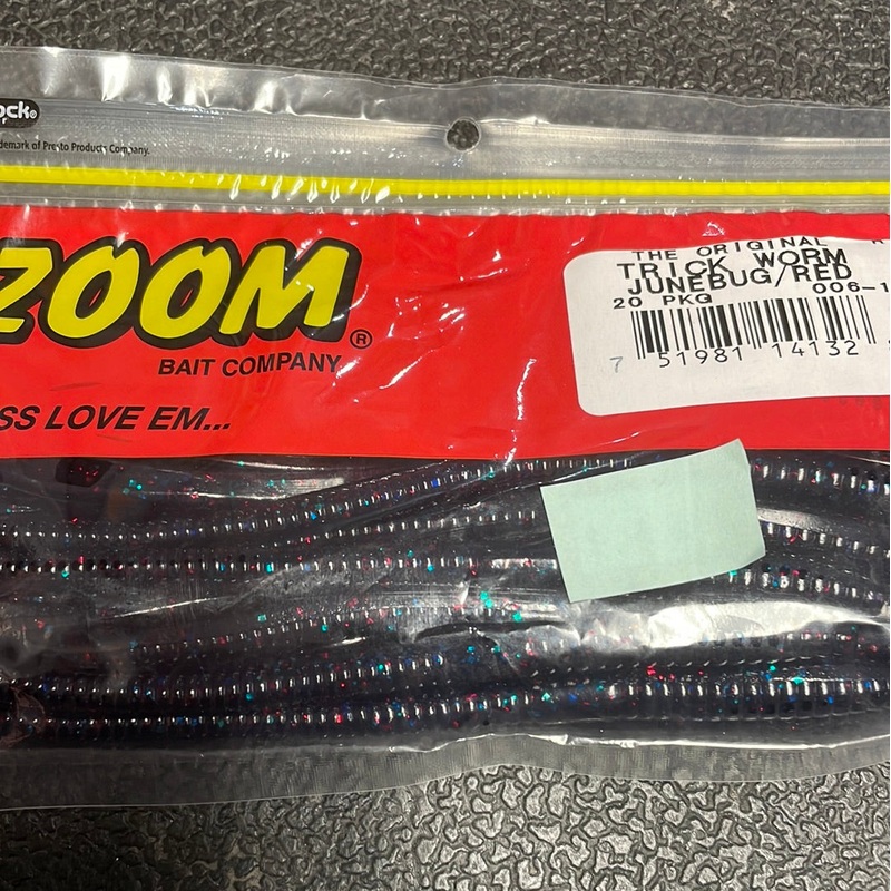 Zoom Trick Worm – Junebug/Red