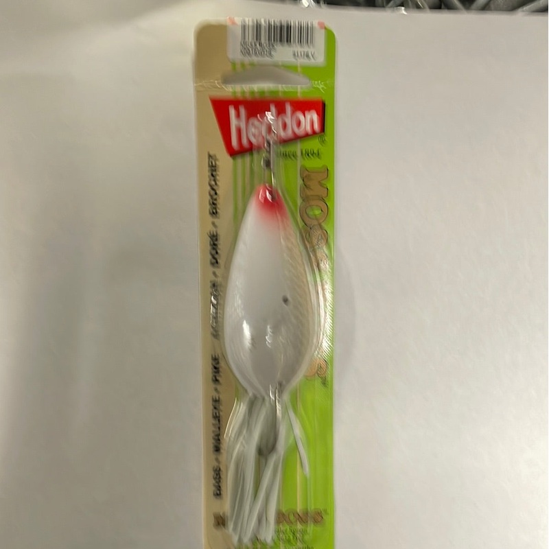 Heddon Moss Boss 3″ White Scaled