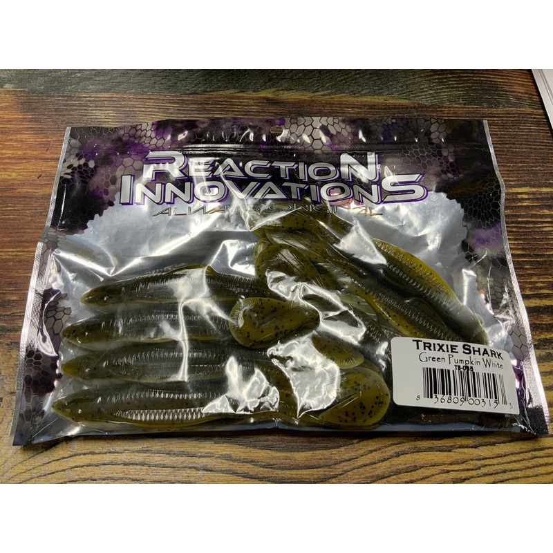 Reaction Innovations Trixie Shark – Green Pumpkin White