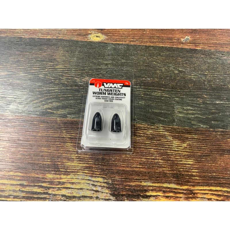 VMC Tungsten Worm Weight 1/2 oz. Black