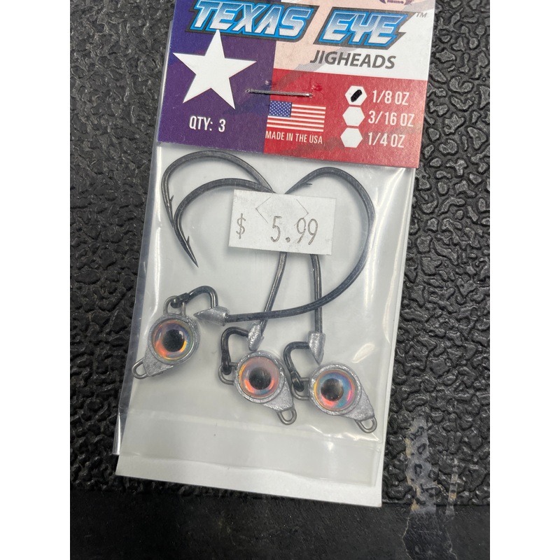 Z Man Texas Eye Jig Heads 1/8 oz. Pearl