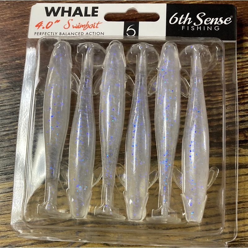 6th Sense Whale Swimbait 4.0″  Ghost Ice Minnow