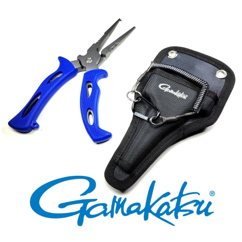 Gamakatsu Stainless 45 Degree Fishing Pliers with Sheath