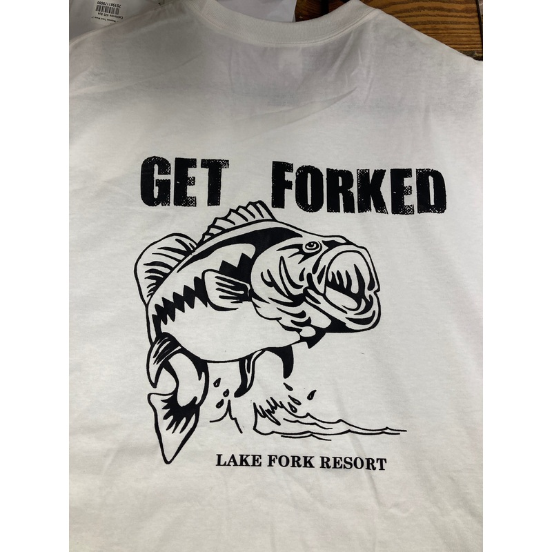 Get Forked T Shirt – White – XL