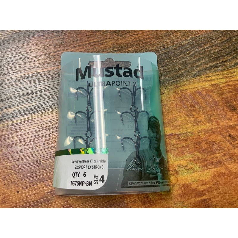 Mustad KVD Elite Triple Treble #4 Black