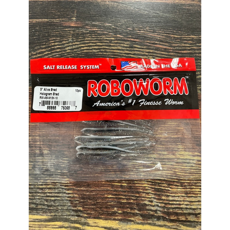 Roboworm Alive Shad 3″ Hologram Shad