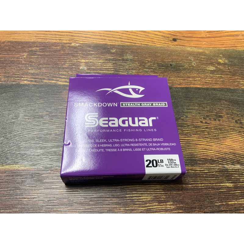 Seaguar Smackdown Braid 20lb. 150 yds – Stealth Gray