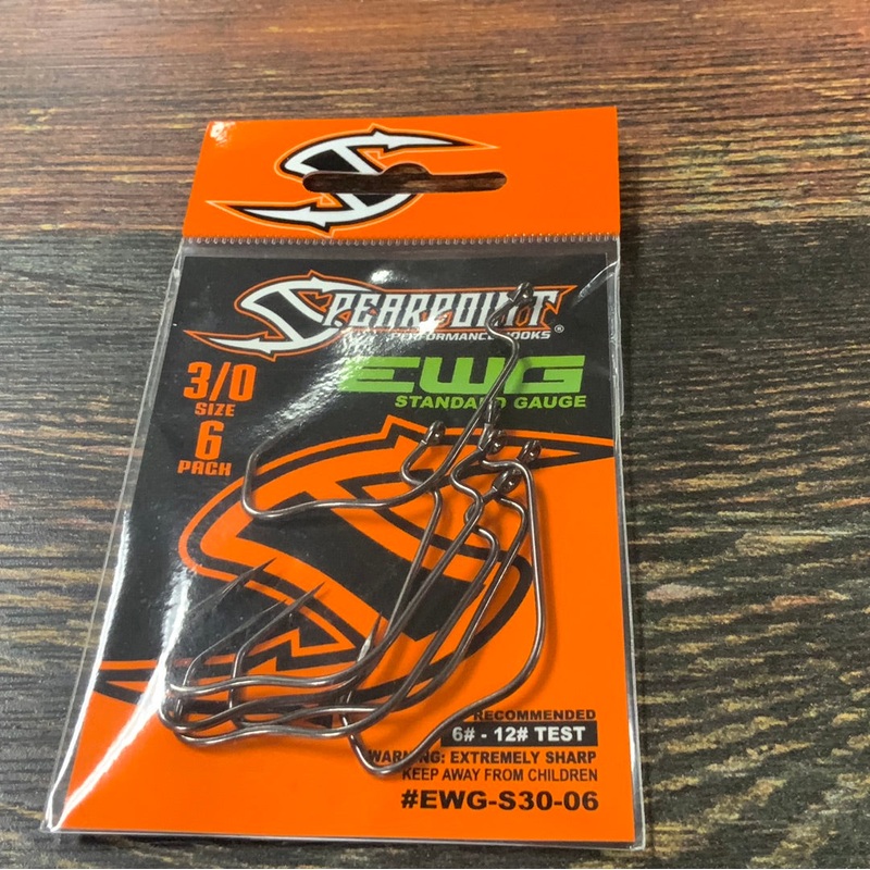 Spearpoint 3/0 EWG Hooks 6pk