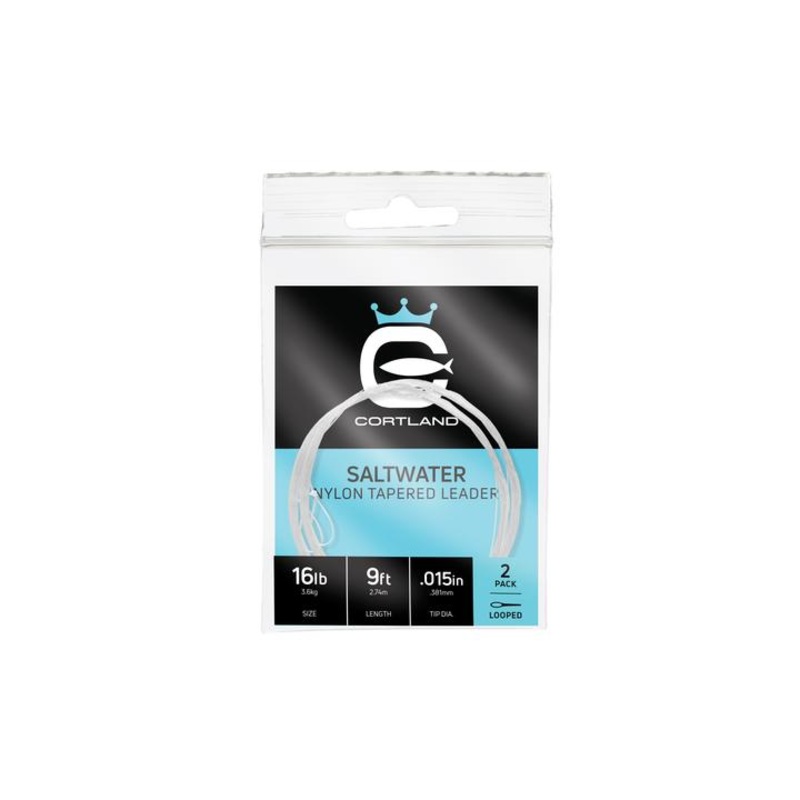 Cortland Saltwater Nylon Tapered Leader 12 Ft