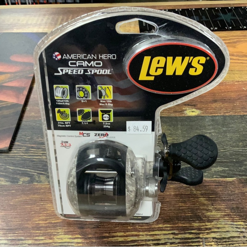 Lews American Hero Camo Speed Spool – 7.1:1