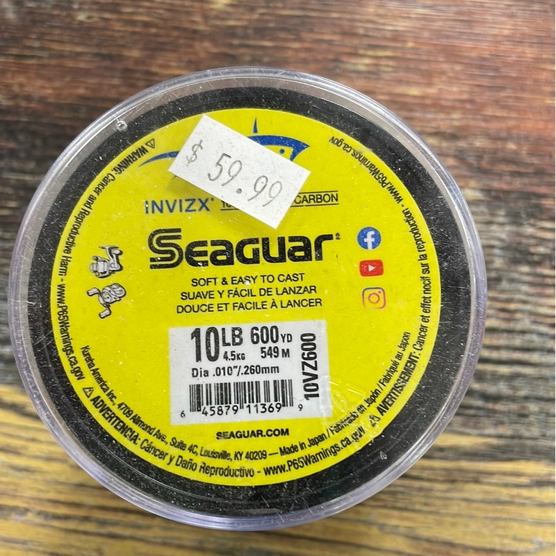 Seaguar Invizx Fluoro 10lb. 1000 yds