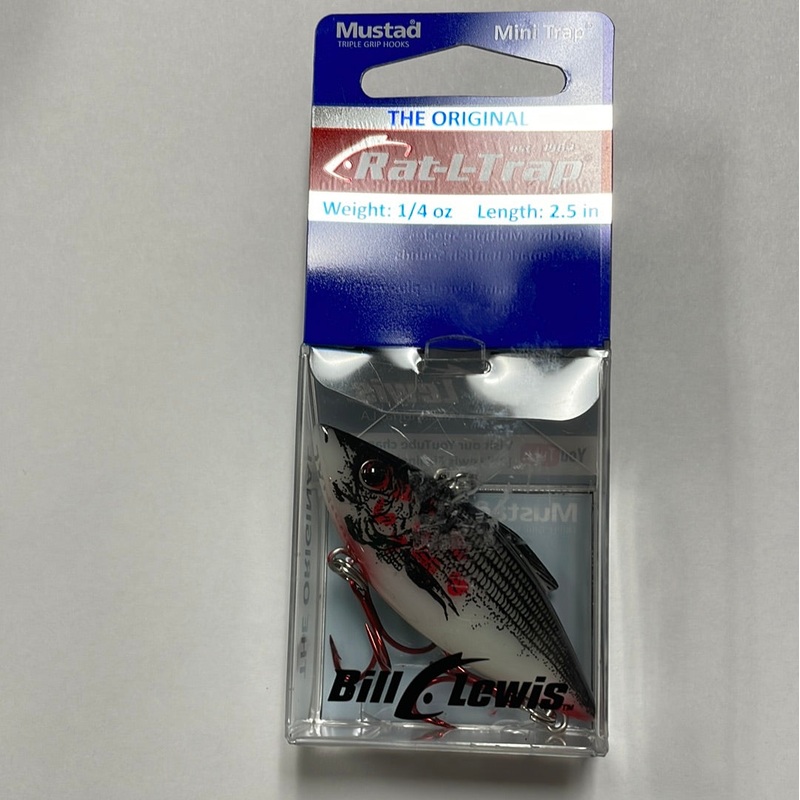 Mustard Rat-L-Trap Mini Trap 1/4 oz White Bleeding Shad