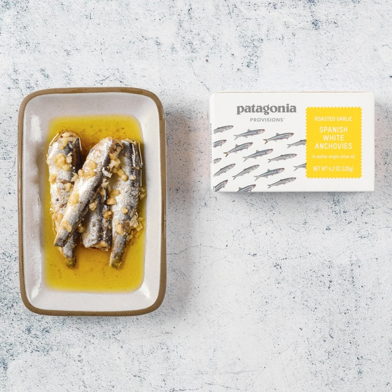 Patagonia Provisions Roasted Garlic Spanish White Anchovies