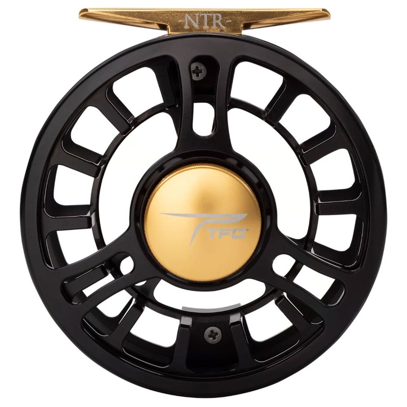 Temple Fork Outfitters NTR III Large Arbor Reel – Black/Gold