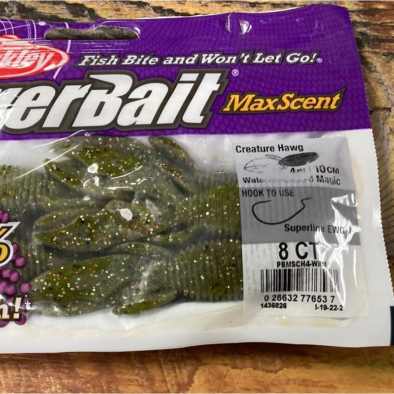 Berkley Power Bait Creature Hawg 4″ Watermelon Magic