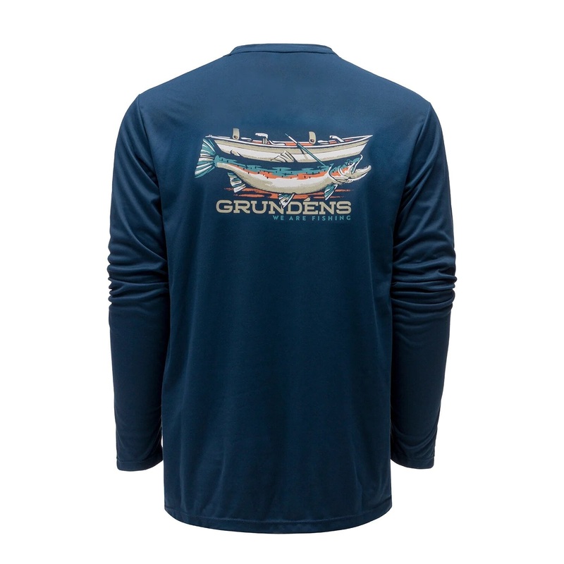Grundns Drift Boat LS Tech Tee