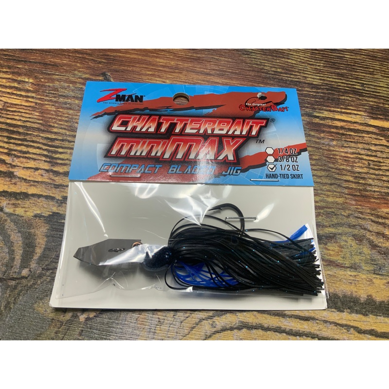 Z Man Chatterbait Mini Maz 1/2 oz. Black Blue