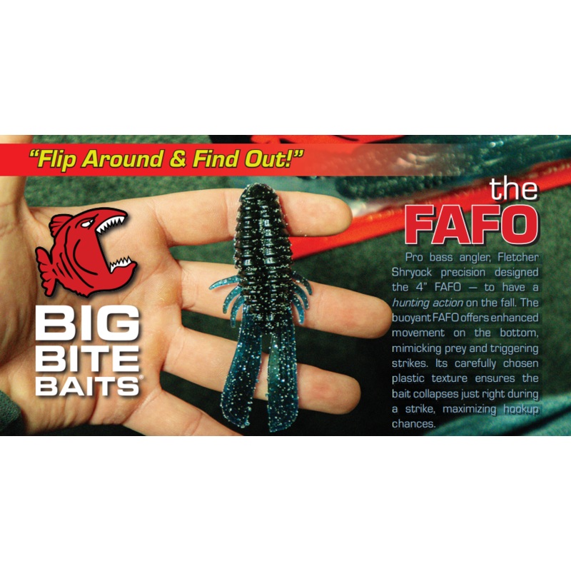 Big Bite Baits 4″ FAFO (Flip Around & Find Out!) 8 Pk