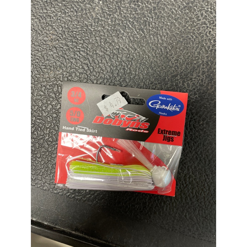 Dobyns WHT VS 3/4 oz. 5/0 White Vision Hand Tied Extreme Jig