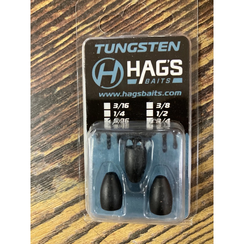 Hags Baits Tungsten – Matte Black 5/16 oz. TFW