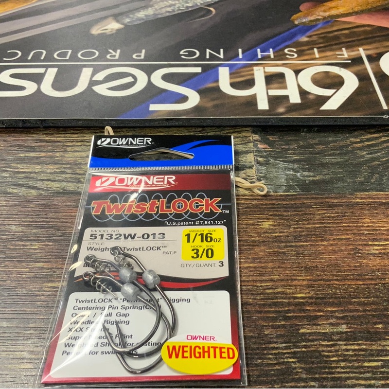Owner Weighted Twist Lock 1/16 oz. 3/0