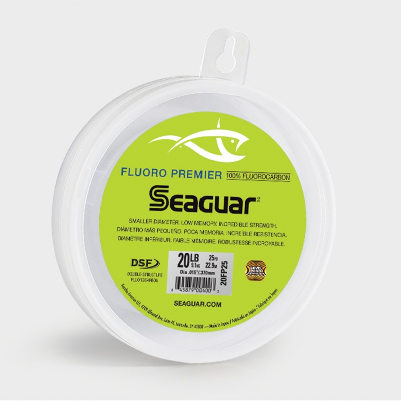 Seaguar Fluoro Premier Fluorocarbon Leader (25 yd Spools)