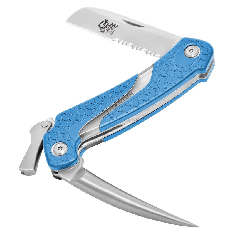 Cuda 18092 Titanium Bonded Marlin Spike Folding Knives