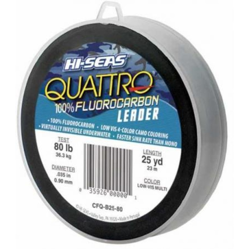 Hi Seas Quattro Fluorocarbon Leader Material