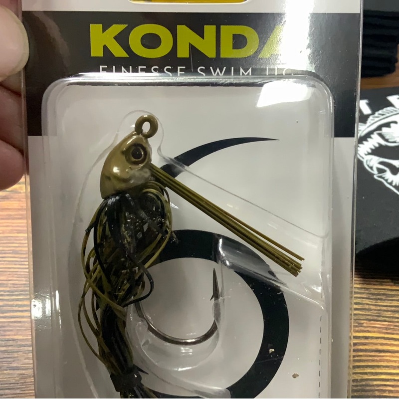 KONDA Finesse Swim Jig 5/16 oz. 4/0 Green Pumpkin
