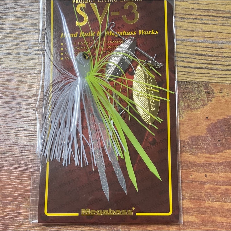 Megabass SV 3 Spinner Bait 3/4 oz. White Chart