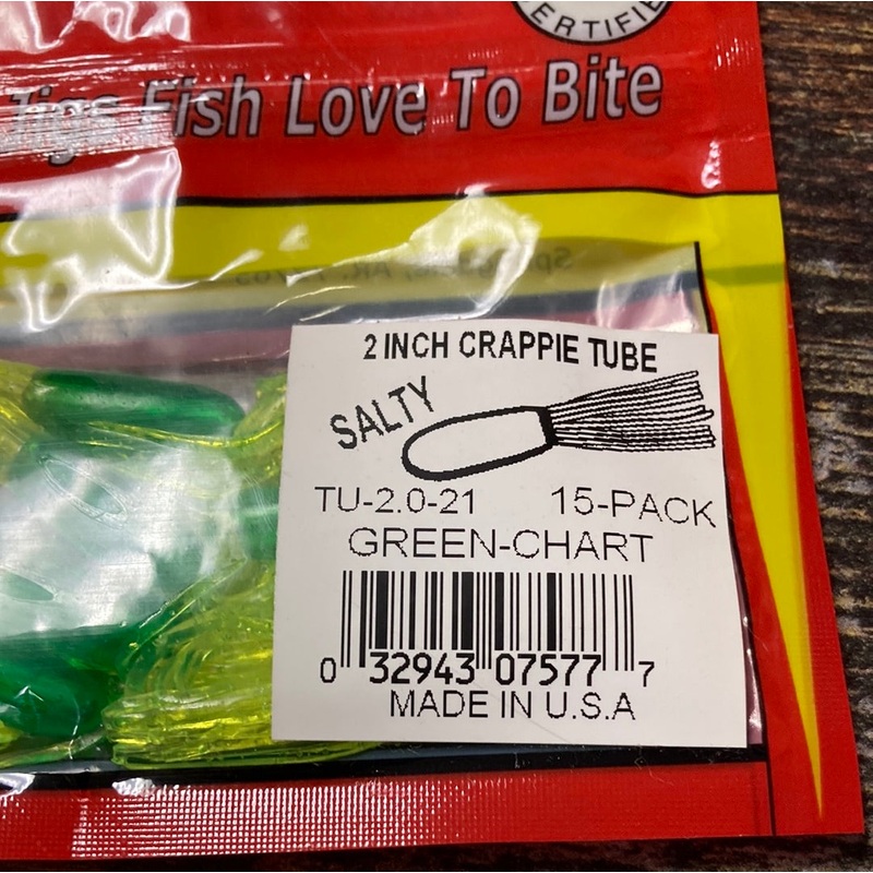 Arkie 2 Crappie Tube Green/Chart