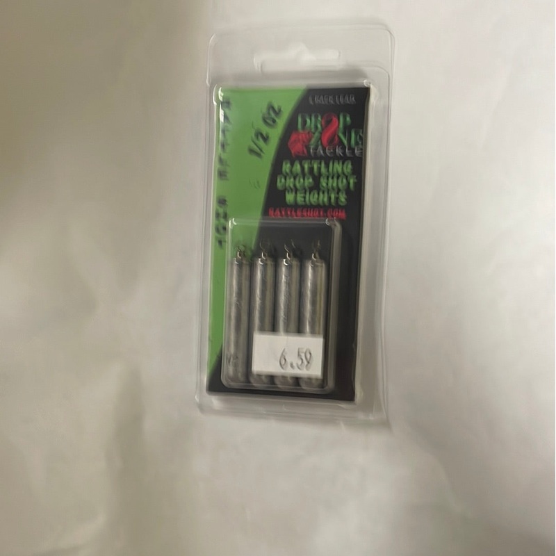 Drop Zone Rattle Drop Shot Weights 1/2 oz. Lead
