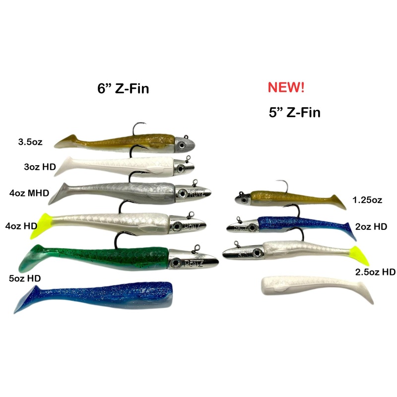 RonZ Z-FIN Big Game Series HD Soft Baits