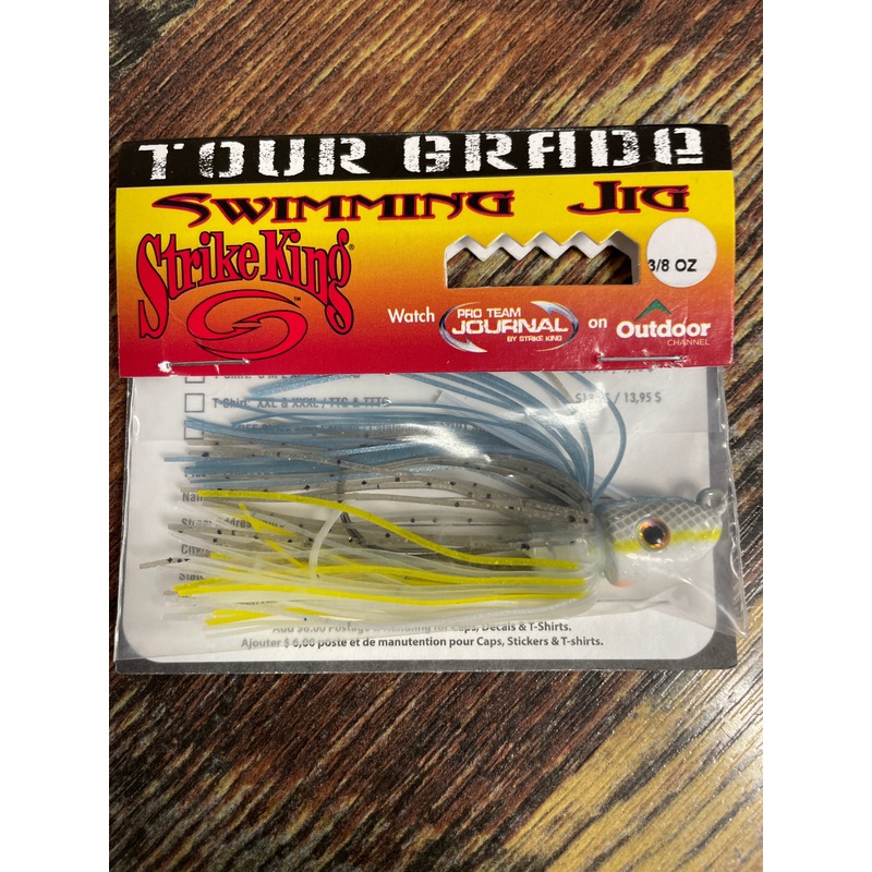 Strike King TG Swim Jig 3/8 oz. Sexy Shad