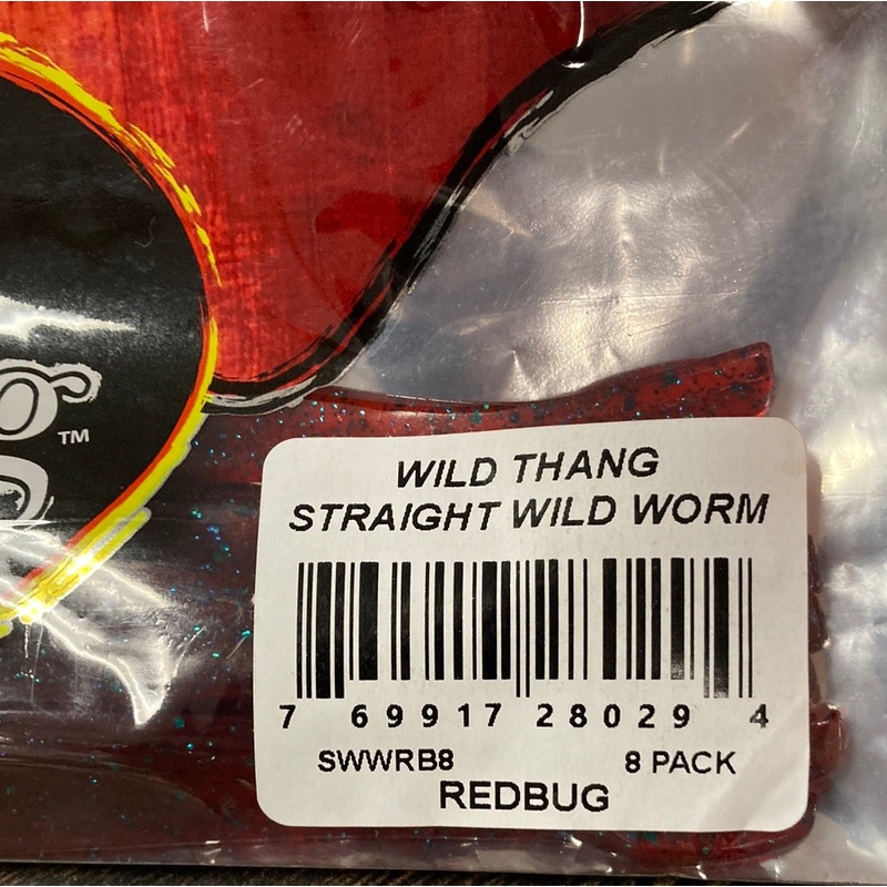 V&M Wild Thang Straight Wild Worm – Red Bug
