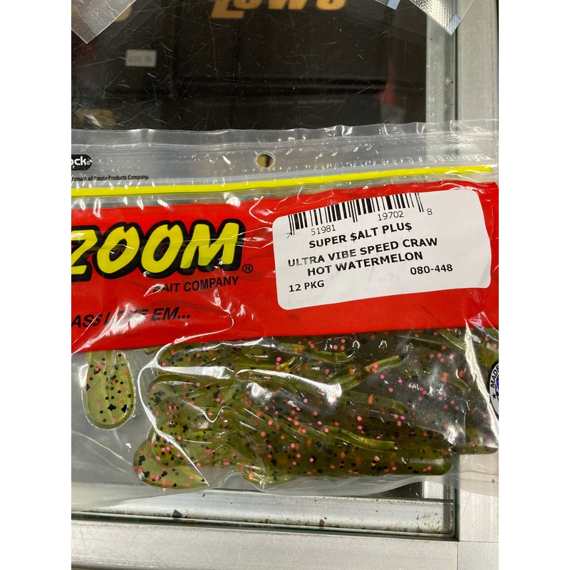 Zoom U-V Speed Craw – Hot Watermelon