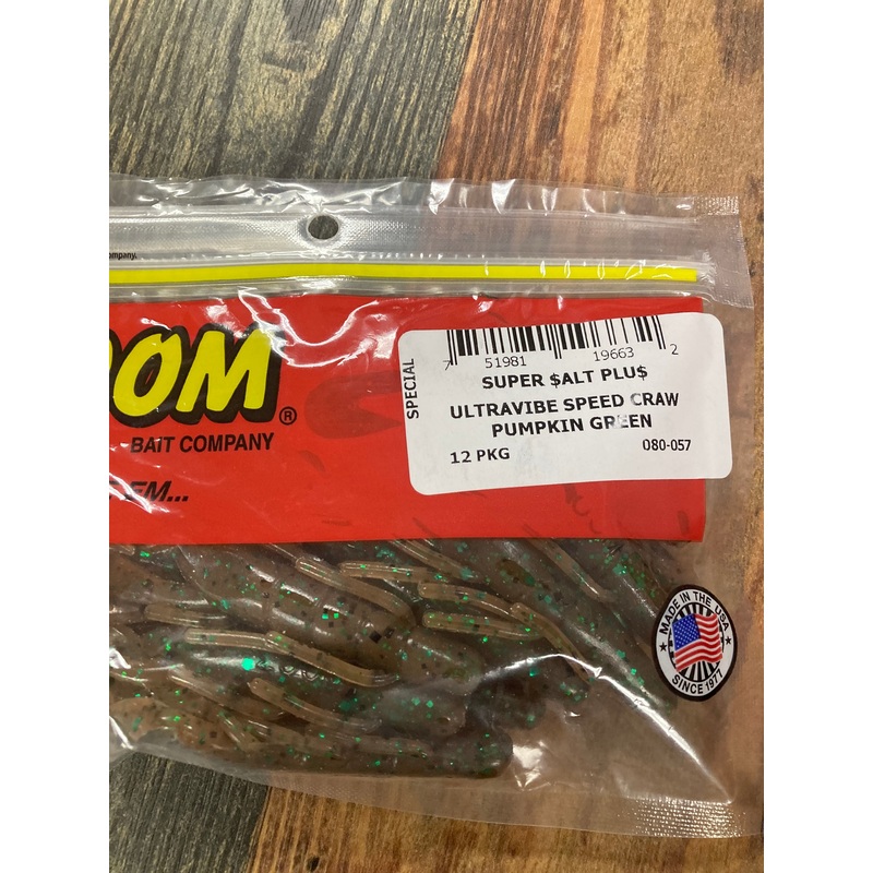 Zoom U-V Speed Craw – Pumpkin Green