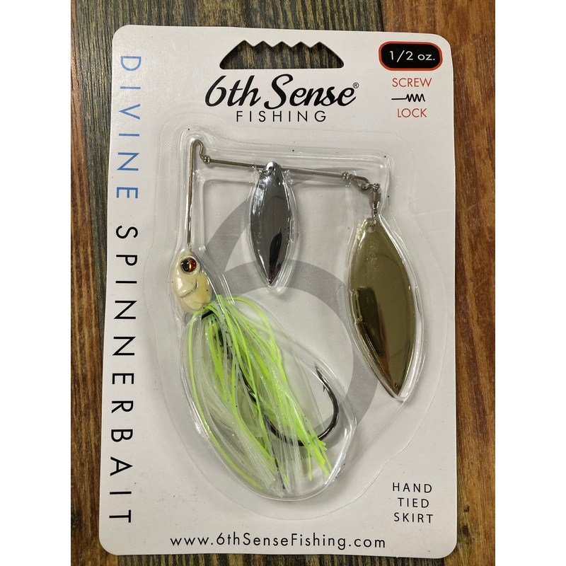 6th Sense Divine Spinnerbait 1/2 oz. Chartreuse Flash