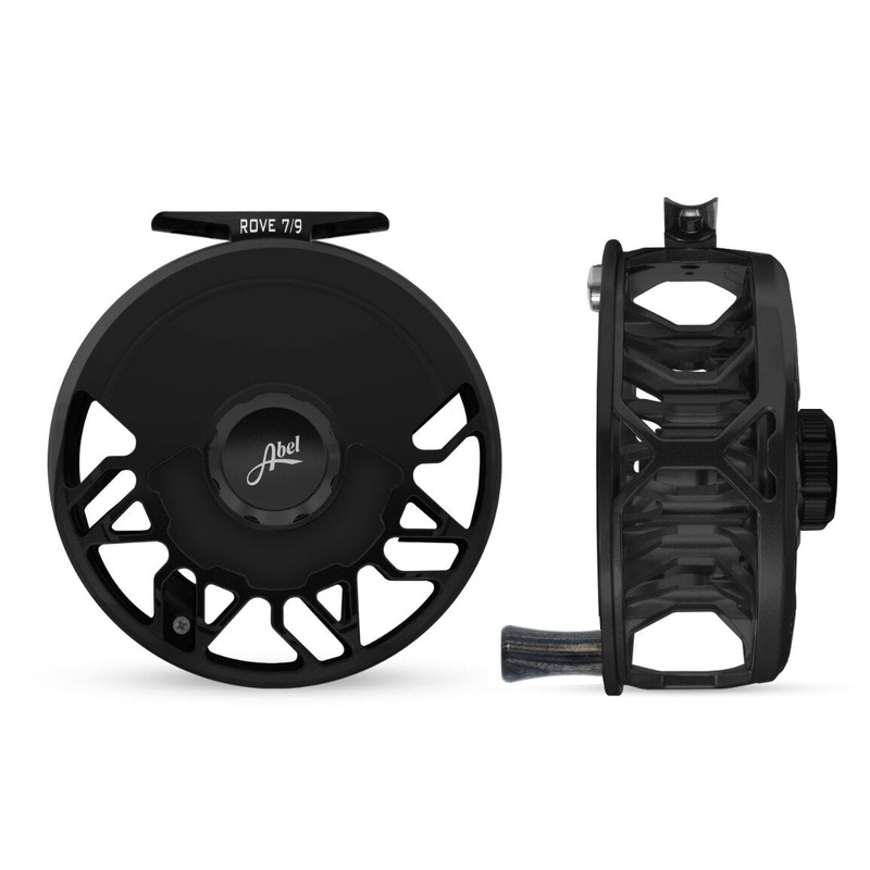 Abel ROVE 7/9 Fly Reel – Black / Black Drag Knob + Black Drag Plate & Ebony Handle